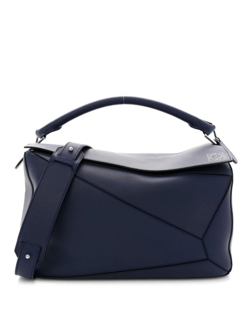 Loewe Calfskin Puzzle Bag Navy